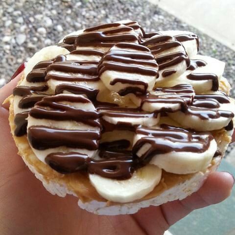 Rijstwafels met Aylou, Banaan en Pure Chocolade